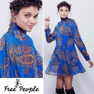 Free People Moonstruck Paisley Printed Dress